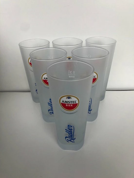 Amstel Radler Frosted Bierglas Bierglazen Doos 6x30cl Bier Glas Glazen 3 Amstel Radler Frosted Bierglas Bierglazen Doos 6x30cl Bier Glas Glazen