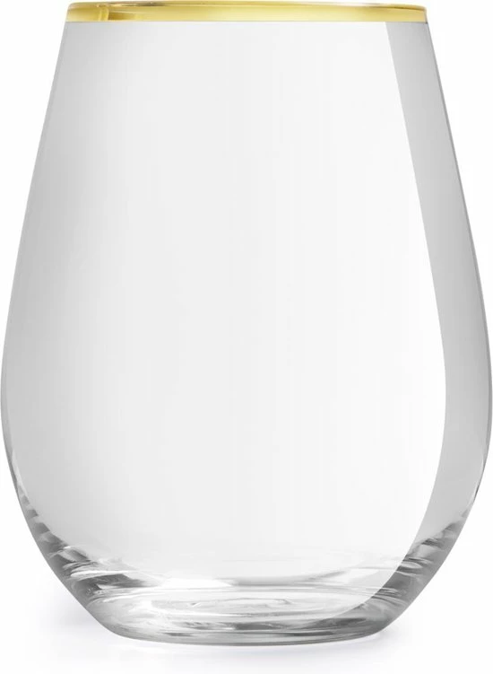 Libbey Waterglas Atlin - 350 Ml / 35 Cl - Set Van 6 - Ideaal Voor Het Kerstdiner - Gouden Rand - Klassiek - Feestelijk 7 Libbey Waterglas Atlin - 350 Ml / 35 Cl - Set Van 6 - Ideaal Voor Het Kerstdiner - Gouden Rand - Klassiek - Feestelijk - Afbeelding 5
