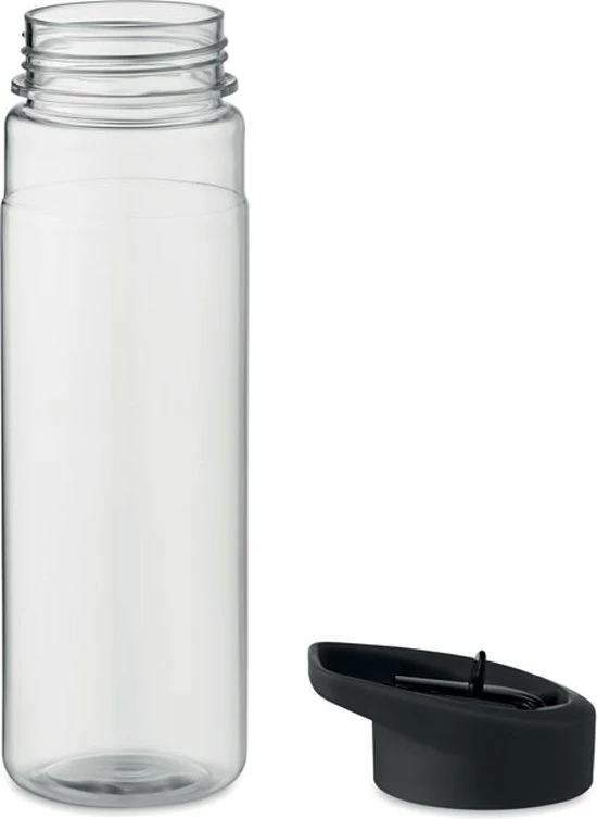 Merkloos Drinkfles Met Rietje - Waterfles - Drinkfles Volwassenen - Flip-top Deksel - RPET - Polypropyleen - 650ML - Zwart 7 Merkloos Drinkfles Met Rietje - Waterfles - Drinkfles Volwassenen - Flip-top Deksel - RPET - Polypropyleen - 650ML - Zwart - Afbeelding 5