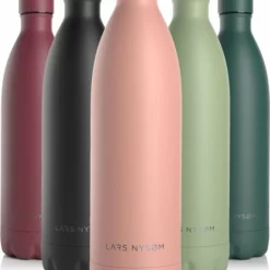 LARS NYSØM Roestvrijstalen Drinkfles 'Ivrig' 1000ml Nude