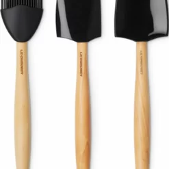 Le Creuset - Siliconen - Keukenspatels 3-delig Premium Zwart