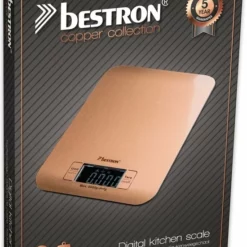 Bestron Digitaale Keukenweegschaal Met LCD-display, Voor Tot 5 Kg, Inclusief Batterijen, Kleur: Koper -Maxwell & Williams winkel 550x763 1