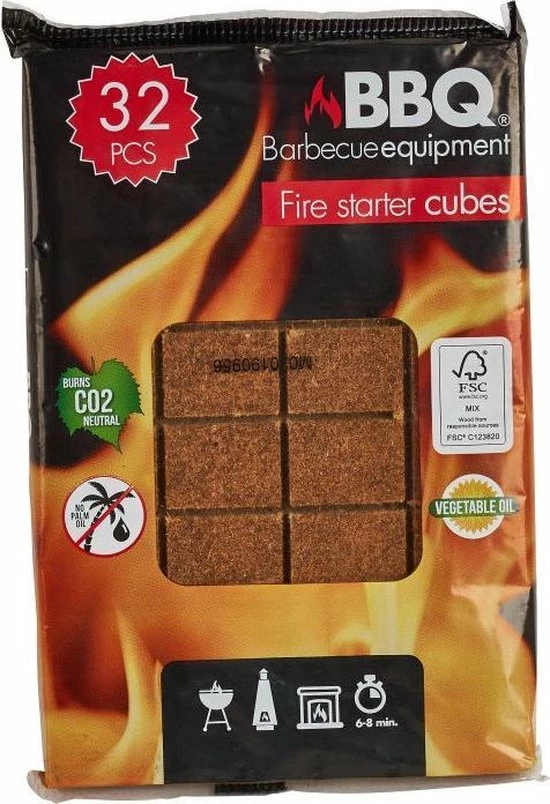 BBQ Collection Aanmaakblokjes Voor Openhaard & BBQ - 32 Stuks 4 BBQ Collection Aanmaakblokjes Voor Openhaard & BBQ - 32 Stuks - Afbeelding 2