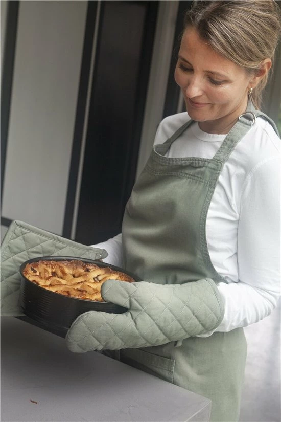 Walra Ovenwant Cook With A Smile - 16x32 - 100% Katoen - Legergroen 6 Walra Ovenwant Cook With A Smile - 16x32 - 100% Katoen - Legergroen - Afbeelding 4