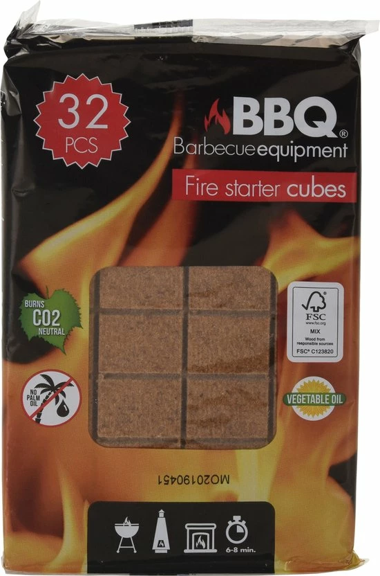 BBQ Collection Aanmaakblokjes Voor Openhaard & BBQ - 32 Stuks 3 BBQ Collection Aanmaakblokjes Voor Openhaard & BBQ - 32 Stuks